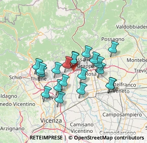 Mappa PMJ9+PQ, 36063 Marostica VI, Italia (11.103)