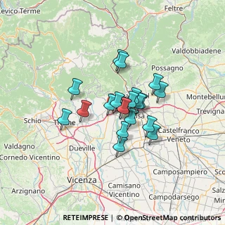 Mappa PMJ9+PQ, 36063 Marostica VI, Italia (9.138)