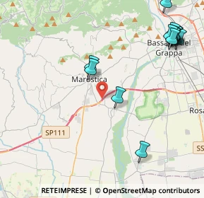 Mappa PMJ9+PQ, 36063 Marostica VI, Italia (5.37462)