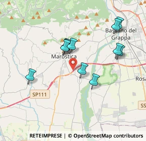 Mappa PMJ9+PQ, 36063 Marostica VI, Italia (3.42)