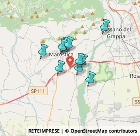 Mappa PMJ9+PQ, 36063 Marostica VI, Italia (2.12545)