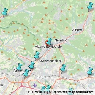 Mappa Via G. Mazzini, 24022 Alzano Lombardo BG, Italia (6.94833)