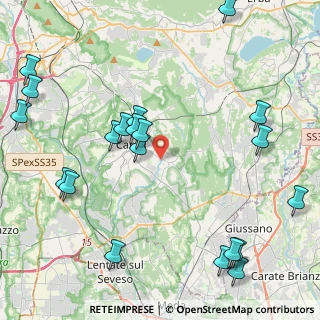 Mappa Via Antonio Sant'Elia, 22063 Cantù CO, Italia (5.3875)