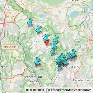 Mappa Via Antonio Sant'Elia, 22063 Cantù CO, Italia (3.8605)