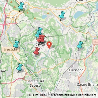 Mappa Via Antonio Sant'Elia, 22063 Cantù CO, Italia (3.75462)