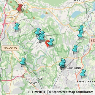 Mappa Via Antonio Sant'Elia, 22063 Cantù CO, Italia (4.49867)