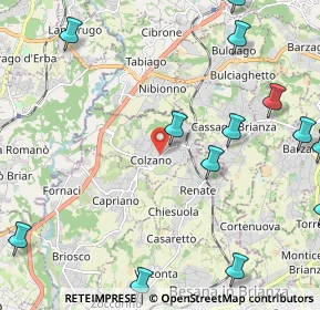 Mappa VEDUGGIO CON COLZANO Piave fr, 20837 Veduggio Con Colzano MB, Italia (2.99538)