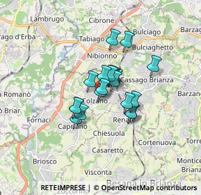 Mappa VEDUGGIO CON COLZANO Piave fr, 20837 Veduggio Con Colzano MB, Italia (1.025)