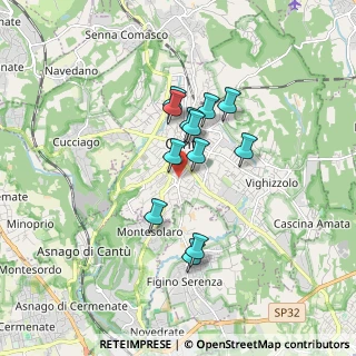 Mappa Via Oslavia, 22063 Cantù CO, Italia (1.28917)