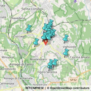 Mappa Via Oslavia, 22063 Cantù CO, Italia (1.228)