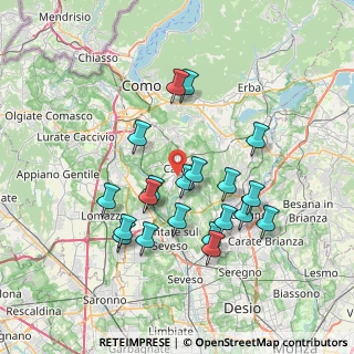 Mappa Via Oslavia, 22063 Cantù CO, Italia (6.795)