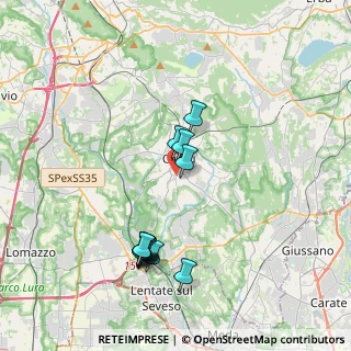 Mappa Via Oslavia, 22063 Cantù CO, Italia (3.6375)