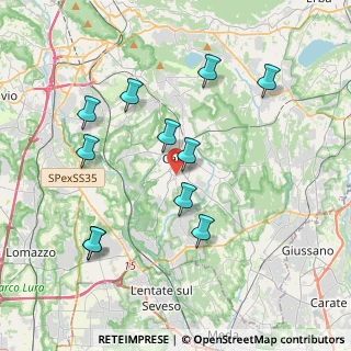 Mappa Via Oslavia, 22063 Cantù CO, Italia (3.88364)