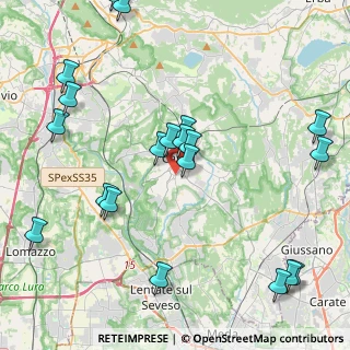 Mappa Via Oslavia, 22063 Cantù CO, Italia (5.026)