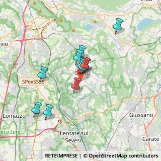 Mappa Via Oslavia, 22063 Cantù CO, Italia (2.78364)
