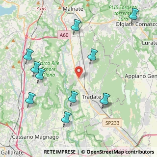 Mappa Via Fratelli Kennedy, 21040 Venegono Inferiore VA, Italia (4.89636)