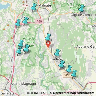 Mappa Via Fratelli Kennedy, 21040 Venegono Inferiore VA, Italia (5.12643)