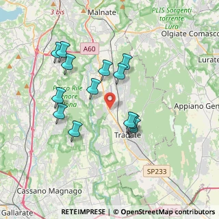 Mappa Via Fratelli Kennedy, 21040 Venegono Inferiore VA, Italia (3.37308)
