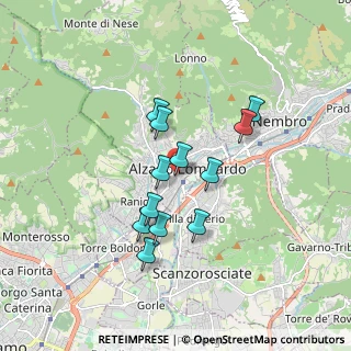 Mappa Via Martino Zanchi, 24022 Alzano Lombardo BG, Italia (1.39667)
