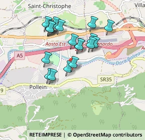 Mappa Fraz. Les Iles, 11020 Pollein AO, Italia (0.812)