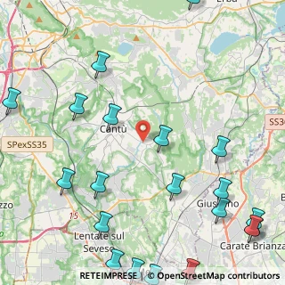 Mappa Via Generale Antonio Cantore, 22063 Cantù CO, Italia (6.399)