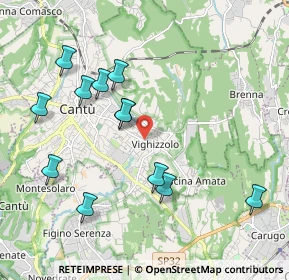 Mappa Via Generale Antonio Cantore, 22063 Cantù CO, Italia (2.05917)