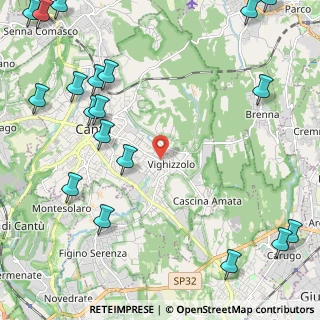 Mappa Via Generale Antonio Cantore, 22063 Cantù CO, Italia (3.25158)