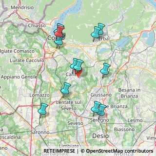 Mappa Via Carlo, 22063 Cantù CO, Italia (7.63231)