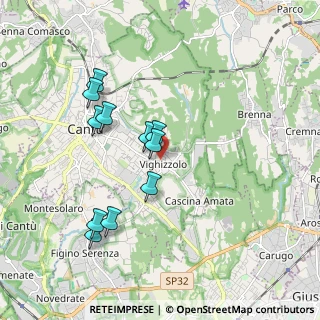 Mappa Via Monteverdi Claudio, 22063 Cantù CO, Italia (1.73818)
