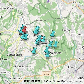 Mappa Via Monteverdi Claudio, 22063 Cantù CO, Italia (1.4135)