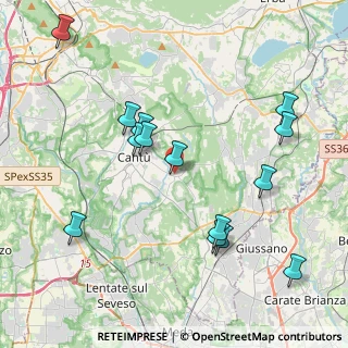 Mappa Via Monteverdi Claudio, 22063 Cantù CO, Italia (4.34357)