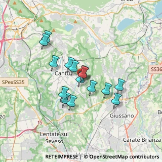 Mappa Via Monteverdi Claudio, 22063 Cantù CO, Italia (2.74533)