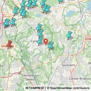 Mappa Via Monteverdi Claudio, 22063 Cantù CO, Italia (6.106)
