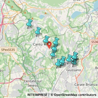 Mappa Via Monteverdi Claudio, 22063 Cantù CO, Italia (3.41714)