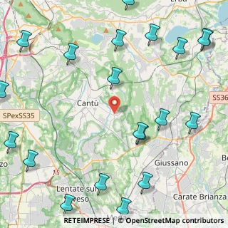 Mappa Via Monteverdi Claudio, 22063 Cantù CO, Italia (6.2495)