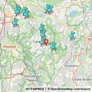 Mappa Via Italia, 22063 Cantù CO, Italia (4.94667)