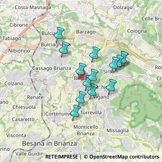 Mappa Via Giacomo Matteotti, 23891 Barzanò LC, Italia (1.47143)