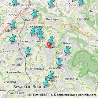Mappa Via Giacomo Matteotti, 23891 Barzanò LC, Italia (2.73875)