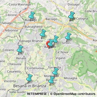 Mappa Via Giacomo Matteotti, 23891 Barzanò LC, Italia (2.22091)