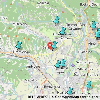 Mappa 24030 Barzana BG, Italia (2.9625)