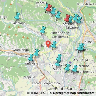 Mappa 24030 Barzana BG, Italia (2.49421)
