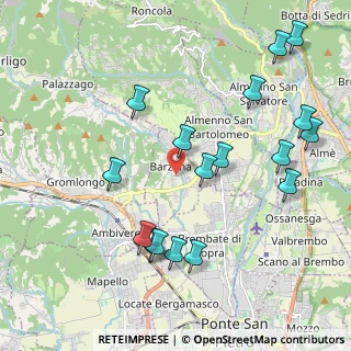 Mappa 24030 Barzana BG, Italia (2.25471)