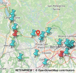 Mappa 24030 Barzana BG, Italia (10.221)