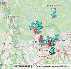 Mappa 24030 Barzana BG, Italia (6.4)