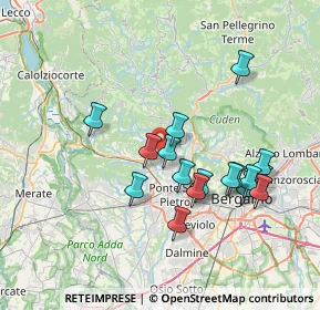 Mappa 24030 Barzana BG, Italia (6.83471)