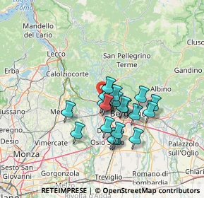 Mappa 24030 Barzana BG, Italia (10.129)