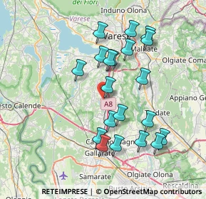 Mappa Via Pontida, 21041 Albizzate VA, Italia (7.1115)