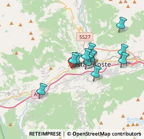 Mappa Viale Piccolo San Bernardo, 11100 Aosta AO, Italia (2.7625)