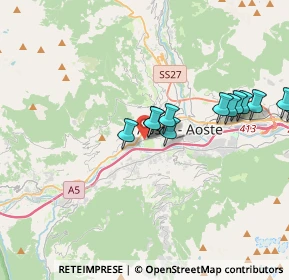 Mappa Viale Piccolo San Bernardo, 11100 Aosta AO, Italia (3.57583)