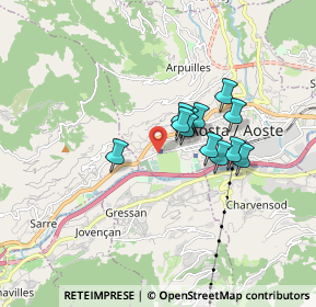 Mappa Viale Piccolo San Bernardo, 11100 Aosta AO, Italia (1.21417)